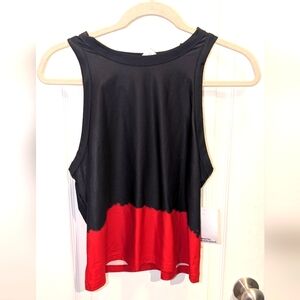 Sports Illustrated Black and Red Women's Workout Tank‎ Size Medium